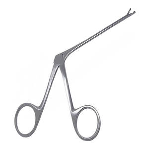 Fórceps Aural de karité Manual Micro Oval Cup Jaw Acabado en negro 70mm Hombro Estándar Quirúrgico Acero inoxidable Certificado CE - Product Image 1