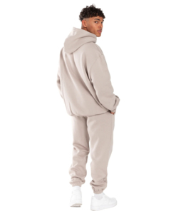 Sweat à capuche rose délavé effet soleil, coupe oversize en coton, unisexe, streetwear, logo personnalisé, fabricant OEM - Product Image 1