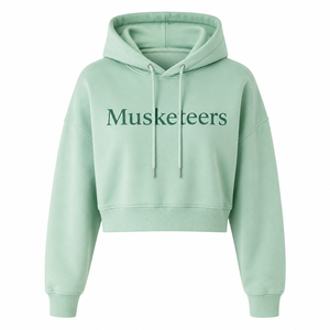 Hoodies décontractés pour femmes de couleur unie, avec logo brodé personnalisé, pull à manches longues et coupe courte pour femmes - Product Image 2