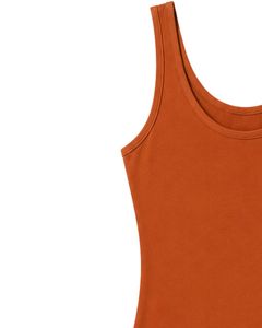 Manufacturer Rust Orange Tank <b>Top</b> With Teal Shorts Women Summer Casual Two Piece Lounge Wear Outfit Set Soft Stretch Fit Outfit - Product Image 3