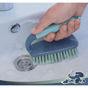 Spazzola per Pulizia con Impugnatura Comoda, Spazzola per Doccia con Setole Rigide e Flessibili per Pulizia di Bagno e Cucina - Product Image 5
