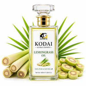 Aceite Esencial de Limoncillo de Tamil Nadu 100% Puro y Natural de Primera Calidad, Destilado al Vapor, para Aromaterapia y Cuidado Facial, Kodai Global Export - Product Image 1