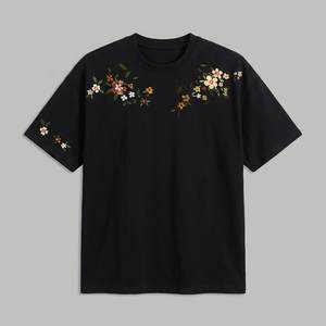 New Sales Custom Logo <b>Black</b> High Quality 100% Cotton Polyester Mens Casual Half Sleeve <b>Tshirt</b> <b>Plain</b> Daily Wear O-neck Streetwear - Product Image 1