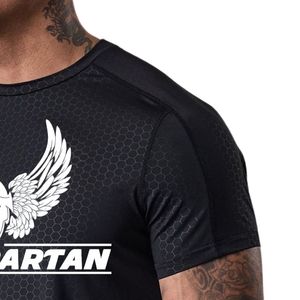 Camiseta Deportiva Negra para Hombre, Cuello Redondo, Manga Corta, para Entrenamiento, Gimnasio, Ejercicio, Fitness, Running, Ropa Deportiva Informal - Product Image 5