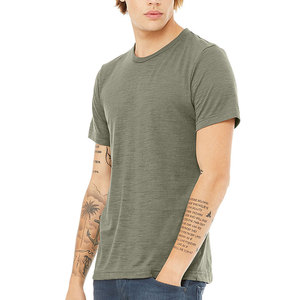 Camisetas 100% Algodón Slub con Impresión de Logotipo para Hombre, Camisetas Lisas Estampadas, Verde Neón, Venta al por Mayor, Camisetas Personalizadas con Logotipo - Product Image 5