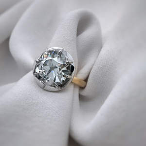 IGI/GIA Lab Grown Cut Diamond Vintage 14k Jaune Mariage/Bague de fiançailles Unisexe Fine Or Blanc Anniversaire Digne de Fête - Product Image 1