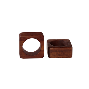 Anneaux de serviette en bois écologiques faits à la main, taille et forme personnalisables, couleur naturelle, article décoratif à bas prix - Product Image 1
