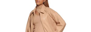 Veste en cuir de mouton véritable pour femme, manteau d'hiver chaud, fermeture éclair sur le devant, col montant, doublure douce, vêtements d'extérieur décontractés à la mode, manches longues - Product Image 6