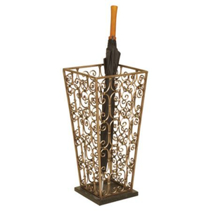 Porte-parapluie en laiton antique à double capacité pour usage décoratif domestique, structure classique - Product Image 3