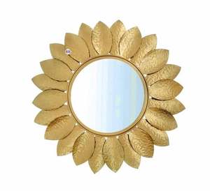 Espejo de Pared de Diseño Moderno con Acabado de Incrustaciones de Hueso, Decorativo para Sala de Estar, Vestíbulo o Baño - Product Image 6