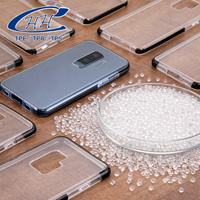 Granulés d'élastomère thermoplastique SEBS transparents pour coques de téléphone, qualité moulage par injection, dureté personnalisée, résistant aux intempéries et à la poussière
