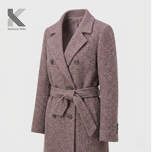 Premium Dobby Cotton Spandex Trench Coat 345GSM Heavy <b>Brushed</b> Winter Jacket for Unisex Soft Warm OEM Supplier - Product Image 4