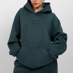 ชุดวอร์มผู้หญิงคุณภาพสูง ผ้าฟลีซบุซับใน ผ้าฝ้ายผสมโพลีเอสเตอร์ อุ่นสบาย ทรงหลวม เสื้อฮู้ด กางเกงจ็อกเกอร์ ชุดกีฬา ชุดลำลองใส่สบาย - Product Image 4