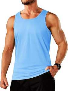 Débardeur personnalisé imprimé de haute qualité pour hommes, idéal pour la gym, l'entraînement, le fitness, le streetwear, sans manches, coupe musclée, 100% coton côtelé - Product Image 1