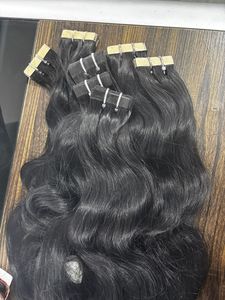 Extensions de cheveux naturels ondulés et raides, extensions de cheveux humains légers et écologiques, lot en vrac - Product Image 3