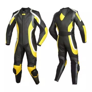 Traje de Carreras de Motocicleta Profesional de Alto Rendimiento, Personalizado, de Cuero Vacuno, para Invierno, Talla Grande, Impermeable y Resistente al Viento - Product Image 4