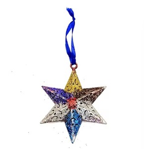 Christmas Hanging Metal <b>Star</b> Ornament Decoration <b>for</b> <b>Tree</b> Home Party Holiday Decor Gift Piece Hanging Pendant IN Wholesale - Product Image 5