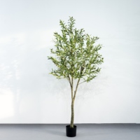 Arbre Bonsaï Artificiel d'Olivier Détachable avec Troncs et Tiges pour Décoration Intérieure/Extérieure – Idéal Mariage, Noël, Pâques, Remise de Diplôme