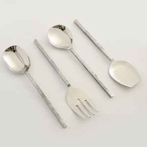 Ensemble de saladiers faits à la main, de qualité supérieure, en acier inoxydable, nouveau design, compatibles lave-vaisselle, outils pour salades - Product Image 1