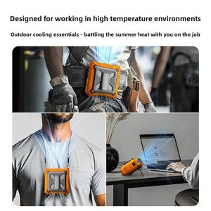Mini Ventilador Compacto con Clip para Cintura, Alto Flujo de Aire, Recargable por USB, Ventilador Personal para Trabajadores de la Construcción - Product Image 4