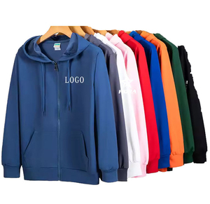 ODM/OEM Wholesale Puls Size Men's Hoodies Full Zip up Custom Print logo Heavyweight Hoodie Men Streetwear Hoodie Wholesale - Product Image 1