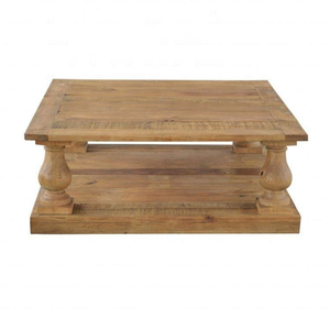 Handmade Antique Recycled Wood <b>Square</b> Coffee <b>Table</b> for Modern & Rustic Homes - Product Image 1