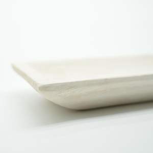 Plateau de service rectangulaire en bois rustique élégant, style naturel - Product Image 3