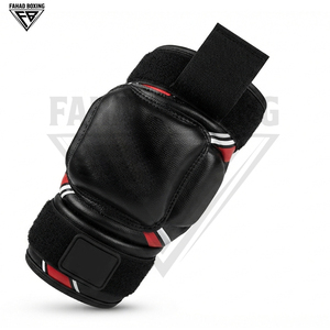 Équipement de boxe FAHAD, service OEM ODM, protection des coudes en cuir PU durable, réglable, antichoc, léger, protection moyenne à haute intensité - Product Image 1
