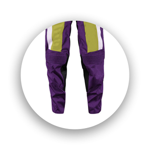 Pantalon de moto pour homme violet, color-block, séchage rapide, toutes saisons, vêtements de moto - Product Image 2