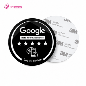 Autocollant PVC rond pour avis Google, carte autocollante avec code QR, étiquette de commentaires, découpe personnalisée, panneau d'avis pour entreprises - Product Image 4