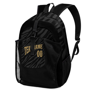 Sac à dos tactique personnalisable noir en nylon imprimé unisexe pour sports de plein air, souple, 36-56L, fermeture éclair, respirant - Product Image 3