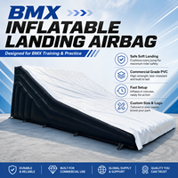 Airbag gonflable pour saut de vélo BMX, airbag d'atterrissage gonflable pour sports de vélo, airbag gonflable pour saut sportif