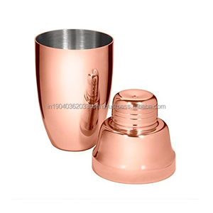Coctelera de acero inoxidable de alta calidad Oro Negro bronce espejo acabado Barware herramientas 22112 - Product Image 1