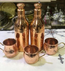 Botella de Cobre de Calidad de Exportación Hecha a Mano por Artesanos - Product Image 4