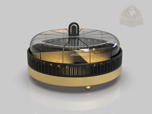 Stainless Steel <b>Cake</b> <b>Dome</b> Cloche with Base Eco-Friendly Dishwasher Safe <b>cake</b> <b>stand</b> Black & gold - Product Image 3