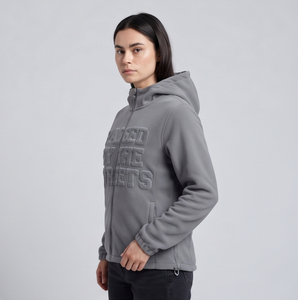Veste polaire streetwear unisexe zippée, en polaire douce, avec broderie personnalisée - Product Image 2