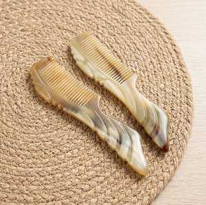 Premium Eco-friendly Modern Buffalo Horn Detangling Hair Comb Smooth Polished Handmade Hair <b>Care</b> <b>Beard</b> Styling Accessory - Product Image 5