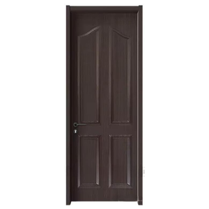 Puerta de Dormitorio Insonorizada de Fábrica en Vietnam, Chapa de Madera de Nogal, Núcleo Sólido de MDF, Puertas Interiores Acabadas para Casa, Villa y Escuela - Product Image 1