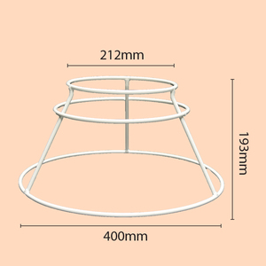 Lightweight Metal Flower Stand Drainage Hole <b>White</b> Colors Elegant Holder for Events Grand Openings Shops - Product Image 3