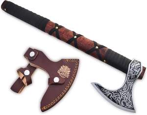 High Quality Custom <b>Hand</b> Forged Industrial High Carbon Steel Flat Backed Axe Wood Handle Customizable DIY Camping Hunting <b>Tool</b> - Product Image 3