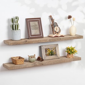 Cedar Wood <b>Rustic</b> Floating <b>Shelf</b> Distressed Antique Wholesale | Handcrafted - Product Image 3