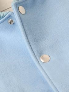 Chaqueta Varsity de Lana Estilo Retro para Hombre con Mangas de Cuero, Diseño de Parches, Ajuste Cómodo para Salidas Casuales de Invierno - Product Image 4