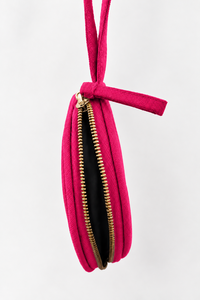 Estuche para Monedas de Algodón Morado, Bolsa Pequeña con Cierre y Correa para Colgar - Product Image 6
