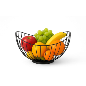 Metal Wire Fruit & <b>Vegetable</b> <b>Basket</b> Premium Decorative <b>Storage</b> Bowl for Kitchen, Dining Table & Living Room Modern & Durable - Product Image 1
