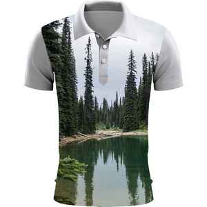 เสื้อโปโลพิมพ์ลายสีสันสดใส ผ้ากันกลิ่น แฟชั่นฤดูร้อน สวมใส่สบาย น้ำหนักเบา เหมาะสำหรับใส่ทุกวัน พิมพ์ลายแบบซับลิเมชั่น - Product Image 1