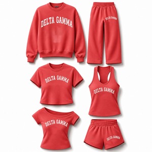 Conjunto de Sudadera y Pantalones Deportivos Extra Grandes de Forro Polar para Mujer, Ropa Personalizada de Universidad - Product Image 1