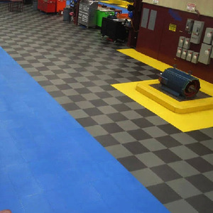Suelo de Vinilo PVC, Sistema de Enclavamiento Invisible, Baldosas de Plástico Industriales para Taller - Product Image 2