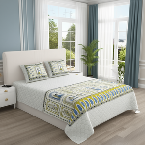 Juego de Sábanas de 300 Hilos para Cama Queen Size, 100x108 Pulgadas, Estilo Americano, Diseño Sólido, Sábana Plana con 2 Fundas de Almohada para Hogar y Hotel - Product Image 3