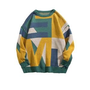 Pull en molleton 100 % nylon/acrylique de qualité supérieure, col rond, manches longues, tricoté, écologique, coupe-vent, respirant, pour homme - Product Image 1