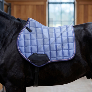 Ensemble de tapis de selle classique à contact étroit pour l'équitation, respirant, en tissu de coton anti-transpiration, avec marquages personnalisés - Product Image 6